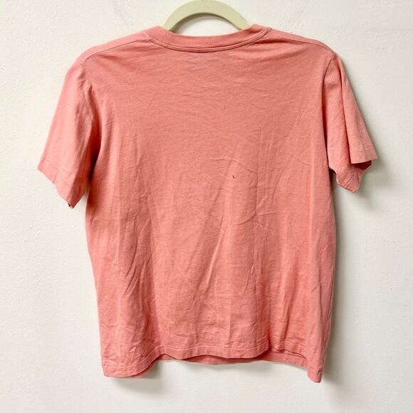 Gucci Logo Lamb Print Short Sleeve Round Neck Graphic T-Shirt Peach Women's S - Picture 3 of 5